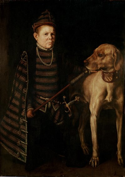The Dwarf of Cardinal Granvelle by Anthonis van Dashorst Mor